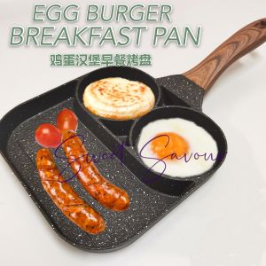 MAIFAN Stone Coating Frying Pan Fried Egg Burger Pan Non-Stick Breakfast Pan