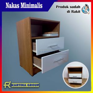 Meja sisi kamar / ruang tamu minimalis Drawer Bed Side Kekinian Multifungsi  "Kartina Group
