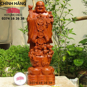 Tượng Di Lặc Chúc Phúc TOKDODO Gỗ Hương Đá Đủ Kích Thước