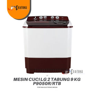 MESIN CUCI LG 2 TABUNG 9 KG P9050RTB /P9050R/RTB || MEDAN FREE ONGKIR