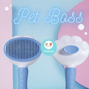 LƯỢC NHỰA CÓ NÚT BẤM CHẢI LÔNG THÚ CƯNG SIÊU TIỆN LỢI