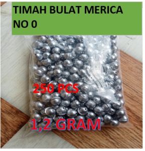 Timah/BANDUL pancing ikan udang model lada/merica BULET NO 01-NO 04 PACKET 200-80 PCS