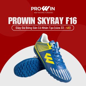 Giày Đá Bóng Sân Cỏ Nhân Tạo Prowin Skyray F16 Khâu Đế 100% Size 40 - 48 Đế Cao Su Đàn Hồi Tốt
