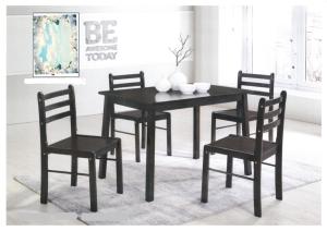 SLK HOME Solid Wood Dining Table Starter With 4 Chair (1+4)