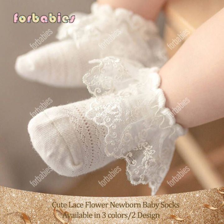 Newborn girl lace sales socks