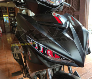 Euro Motor Marvel125 Winker Decal Sticker Red Dragon Eyes