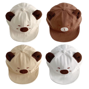Lovely Capybara Sun Hat Soft Brim Baby Baseball Caps Windproof for Infants And Toddler Ages 1 Year to 4 Years