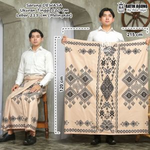 Sarung Batik Rayon / Goyor Premium Motif Diamond | Seragam Coksu | Dewasa