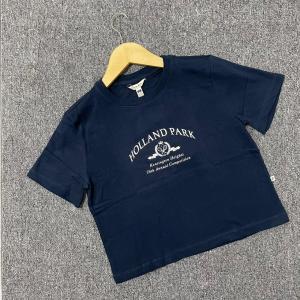 T-Shirt Wanita Remix RIOC374P22 Lengan Pendek Motif Grafis Navy