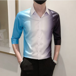 áo sơ mi áo sơ mi nam phối 3 màu đẳng cấp quý ông nhưng lại cực phong cách trẻ trung và cá tính chất vải siêu mềm thoáng mát - H61