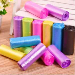 (Star) Kantong Sampah Plastik 45x50Cm Isi 15 Lembar Keranjang Roll Plastic Trash Warna Macaron