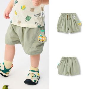 Balabala bé trai quần quần soóc trẻ em giản dị quần 2025 mùa hè mới lỏng xu hướng