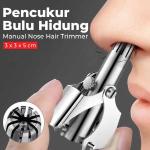 KEMASAN STANDAR Alat Cukur Bulu Hidung Manual Nose Hair Trimmer Bahan Stainless Steel