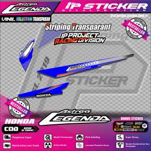 ASTREA LEGENDA (COD) STIKER STRIPING MOTOR HONDA ASTREA LEGENDA STIKER LIST STIKER MOTOR DESAIN RACING HOLOGRAM DAN TRANSPARAN BISA COD IP.KODE 11