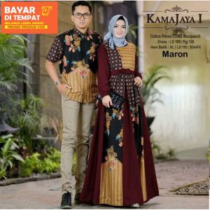 GRAC3COLL Couple Jaya Couple Batik Kebaya Pesta Model Terkini J1-22
