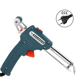 หัวแร้งปืนบัดกรี 60 วัตต์ หัวแร้งไฟฟ้า สำหรับเชื่อมชิ้นงานโลหะหรืออุปกรณ์อิเล็กทรอนิกส์ขนาดเล็ก 220V 60W บัดกรีปรับอุปกรณ์ช่างเชื่อมได้ชุดกล่องเครื่องมือให้ความร้อนอย่างรวดเร็ว (จัดส่งจากประเทศไทย)