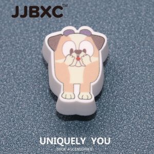 Phụ kiện giày JJBXC Charm khóa giày chéo phụ kiện giày hoạt hình Plui phụ kiện giày thời trang DIY