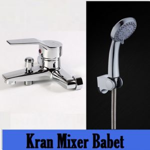 Paket Kran Shower Mixer Panas Dingin - Babet Chrome - 1/2 Inch - High Quality