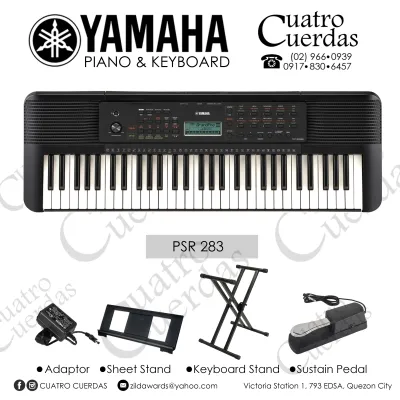 Yamaha PSR-E283 Original Not Sticker 61-Keys Portable Keyboard