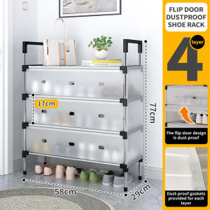 Easy-To-Use Storage Cabinet Shoe Cabinet Clothes Storage Box Snack Kitchen Wardrobe Organizer