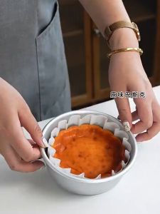 100Pcs Baking Paper Basque Cheesecake Oil Paper Tray Disposable Cake Paper Baking Pan Cupcake Liner COD