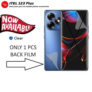 ITEL A70 S23 S23+ VISION 5 ANTI GORES BELAKANG HYDROGEL CLEAR BACK BENING TRANSPARAN SKIN GARSKIN ANTI JAMUR PELINDUNG BELAKANG