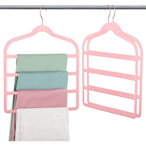 Flocking Silk Towel Rack Multifunctional Closet Storage