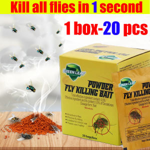Kills 10000 flies in 10 years of no flies 1 Second Fly killer Flies Killing Powder racun lalat organik Fly mortality rate 100% Ubat lalat Suitable for indoor and outdoor/farm/orchard/park Ubat pembunuh lalat 灭苍蝇药