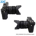 JJC 14/18-55 Reversible Lens Hood for Fujifilm Fujinon XF 18-55mm f/2.8-4 R LM OIS Lens & Fujinon XF 14mm f / 2.8 R Lens, Replace Fujifilm 14/18-55 Lens Hood on Fuji Fujifilm X-T5 XT4 XT3 XT2 XT30II XT30 XT20 XS10 XE3 XE2S XT1 Camera. 