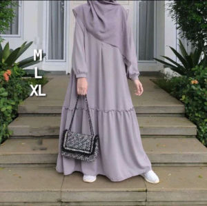 Maxi Dress Muslim Wanita Gamis Terbaru Jovina