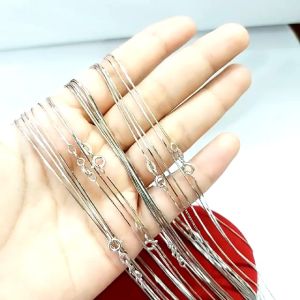 Kalung Perak Asli Pria Wanita Silver 925 Lapis Emas Putih Model Kasandra Bulat - Perhiasan Perak Wanita/Model Emas