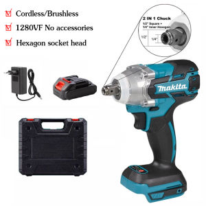Brushless Cordless Electric Impact Wrench&Drilling 2IN1 Power Tools Ratchet Wrench Drill Screwdriver