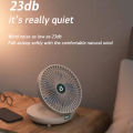 Fan Rechargeable hanging mini fan household dual-use kitchen fan rechargeable portable electric cooling fan with room inverter mute adjustable USB powered sale promo foldeable aircon mist for camping  dormitory small desk fan for office table. 