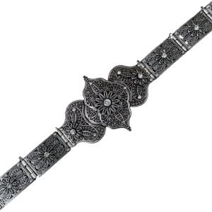 เข็มขัดชุดเดรสหรูหราเข็มขัดมีสไตล์สำหรับการเต้นรำบนเวทีเทศกาลดนตรีกางเกงยีนส์สร้อยคาดลำตัวงานแต่งงานโลหะ