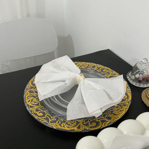 Elegant Dinner Charger Plates Plastic Decorative Service Tray Round Dishes With Patterns 13 Inches Acrylic Decorative Dining Plate For Table Setting