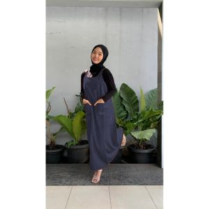 SABRINA FASHION - Kaira Overall Dress Wanita Korean Style Bahan Corduroy Jumpsuit Rok Kekinain COD