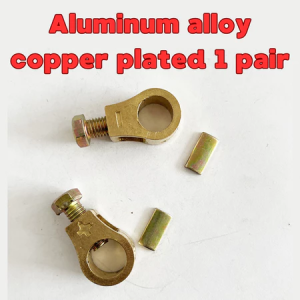 2pcs Car Battery Terminal Wire Cable Clamp Pure copper positive and negative Wire Connector clips 1Pair Electric Battery Connector Clamps Auto Accessories Car Battery Clip