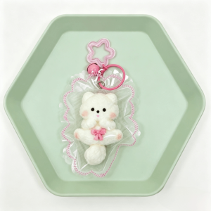 COUPLECOL Soft Mochi Kitty Squishy Keychain Food-Grade Silicone Squishy Pendant Cat Fidget Toy Kawaii Slow Resbound Cat Squeeze Keychain Fidget Hand Relaxation