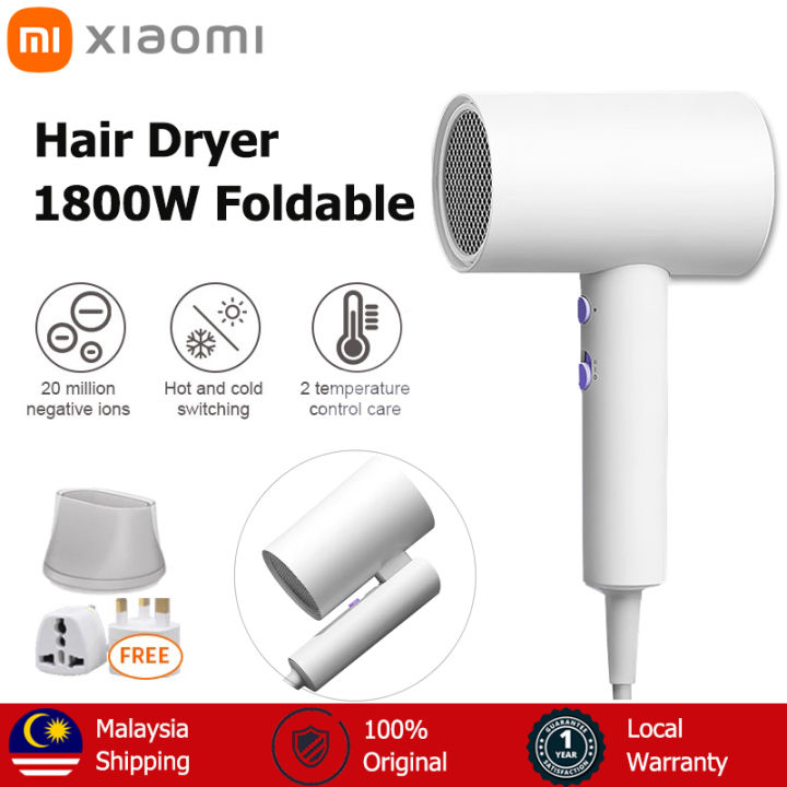 Xiaomi ShowSee 1800W Hair Blower Dryer Fast Drying A4-W Foldable Hair ...