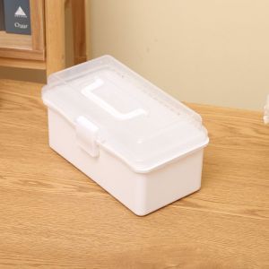 BOOCEAN Large Capacity Storage Box 2/3 Layers Foldable Makeup Hairpin Organizer  Multifunctional Jewelry Organizer Household