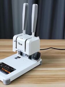 Fully Automatic Hot Melt Glue Binding Machine 3‑4cm Office Voucher Book Binder with Punching