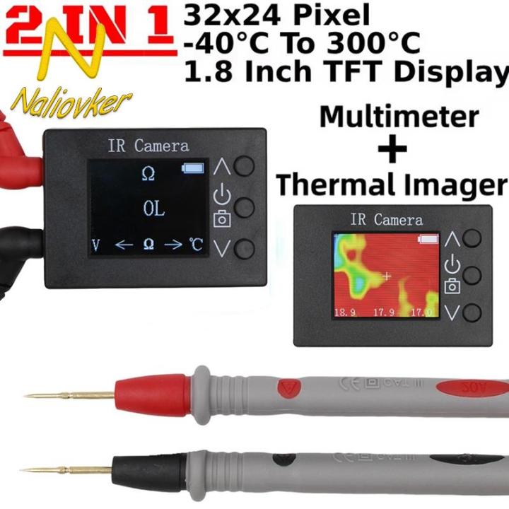 Infrared Multimeter IR Infrared Thermal Imager Multimeter with 1.8 Inch TFT Screen 32x24 ...