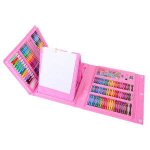 【SG READY STOCK】176pcs Watercolor Pen Crayon Pencil Children watercolour pen painting set drawing board stationery set Pencil Drawing Art Set Marker Pencil 儿童水彩笔套装 水彩蜡笔铅笔套装文具