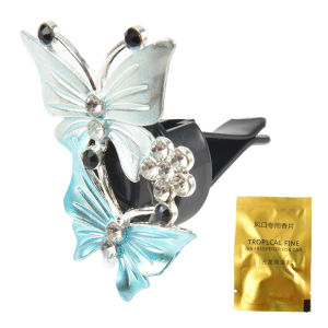 Sparkly Butterfly Car Clip Pink Purple Fragrance Upgrade