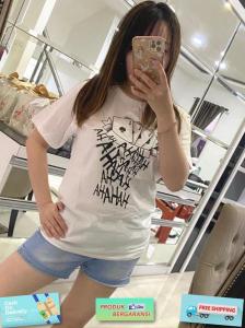 Godwin Collection - Kaos Cosina Kaos Wanita Premium Combed 30s Baju Atasan Wanita Kaos Gambar Kartu