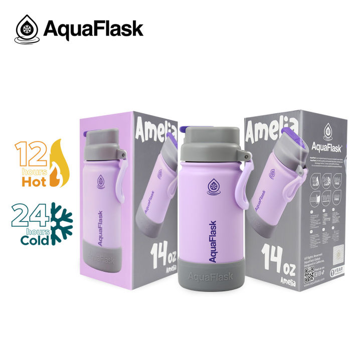 AQUAFLASK KIDS FLIP SIP (14oz/18oz) Wide mouth Vacuum Insulated
