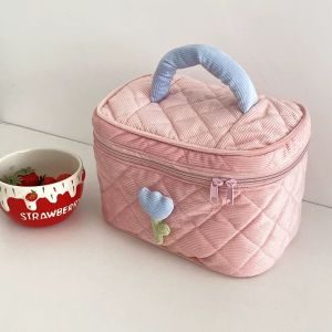 【Free Returns】 Cosmetic Bag Cute cartoon pattern Large flower