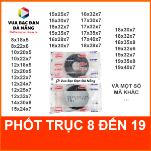 [Phớt] Phốt chặn dầu NOK NACTEC Nhật trục 20-29 đủ size 20x30 20x32 20x35 20x36 20x40 20x42 20x45 20x47 20x52 22x40 25x35 25x40 25x52 25x62 loại tốt chịu nhiệt đến 120 độ C
