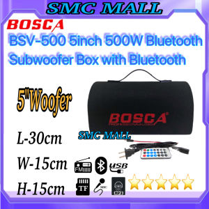 Bosca BSV-500 5inch 500W Subwoofer Speaker Box with Bluetooth With FM Radio With USB TF SlotBass and Treble Controlle