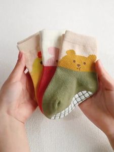 Baby Floor Socks Spring and Autumn Cotton Socks Indoor Warm Socks Childrens Non - Slip Socks Cartoon Socks Walking Socks Comfortable Fit | Barangan Berkualiti Reka Bentuk Praktikal...